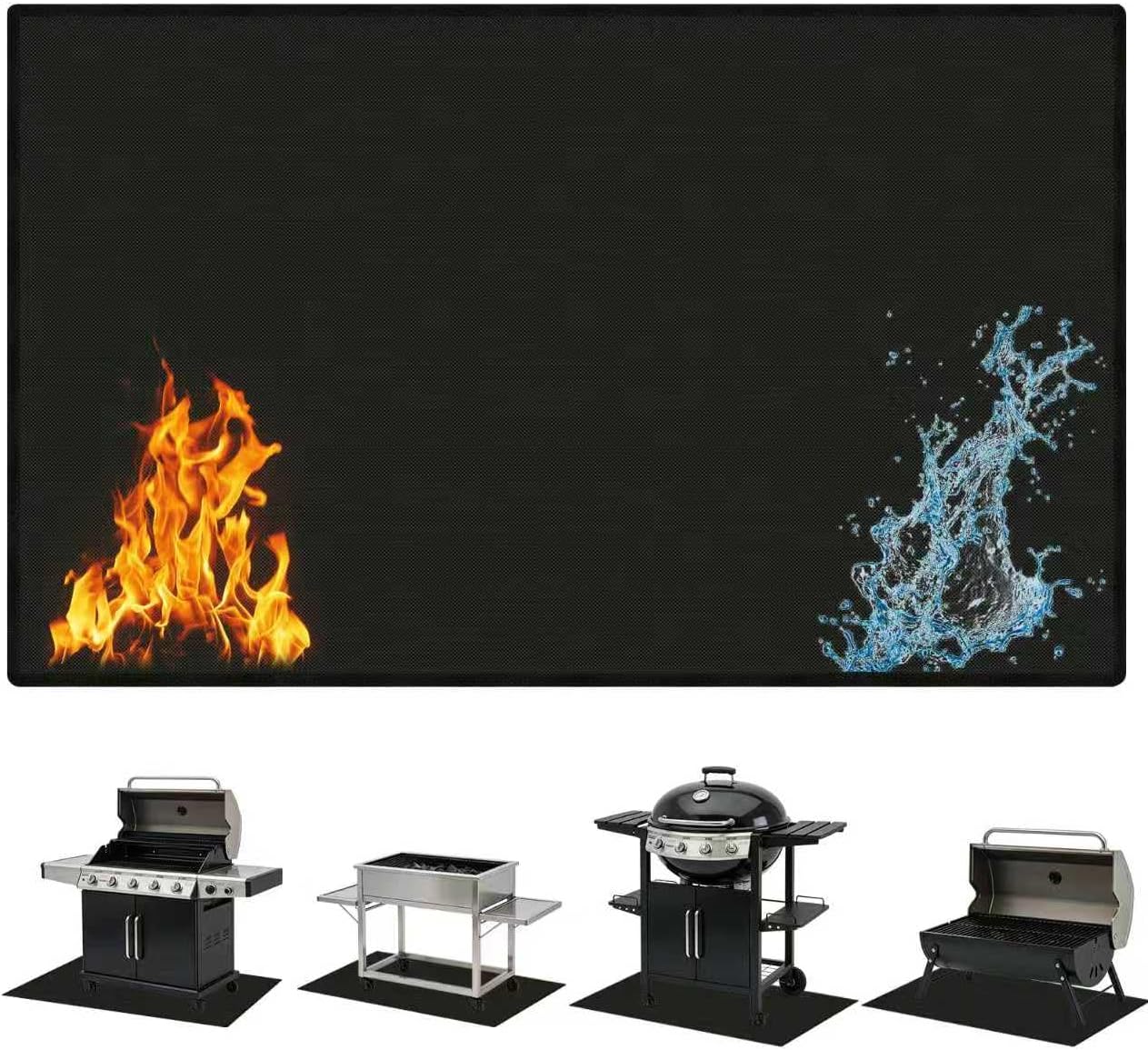 70x48in Double Sided Fireproof Grill Mat