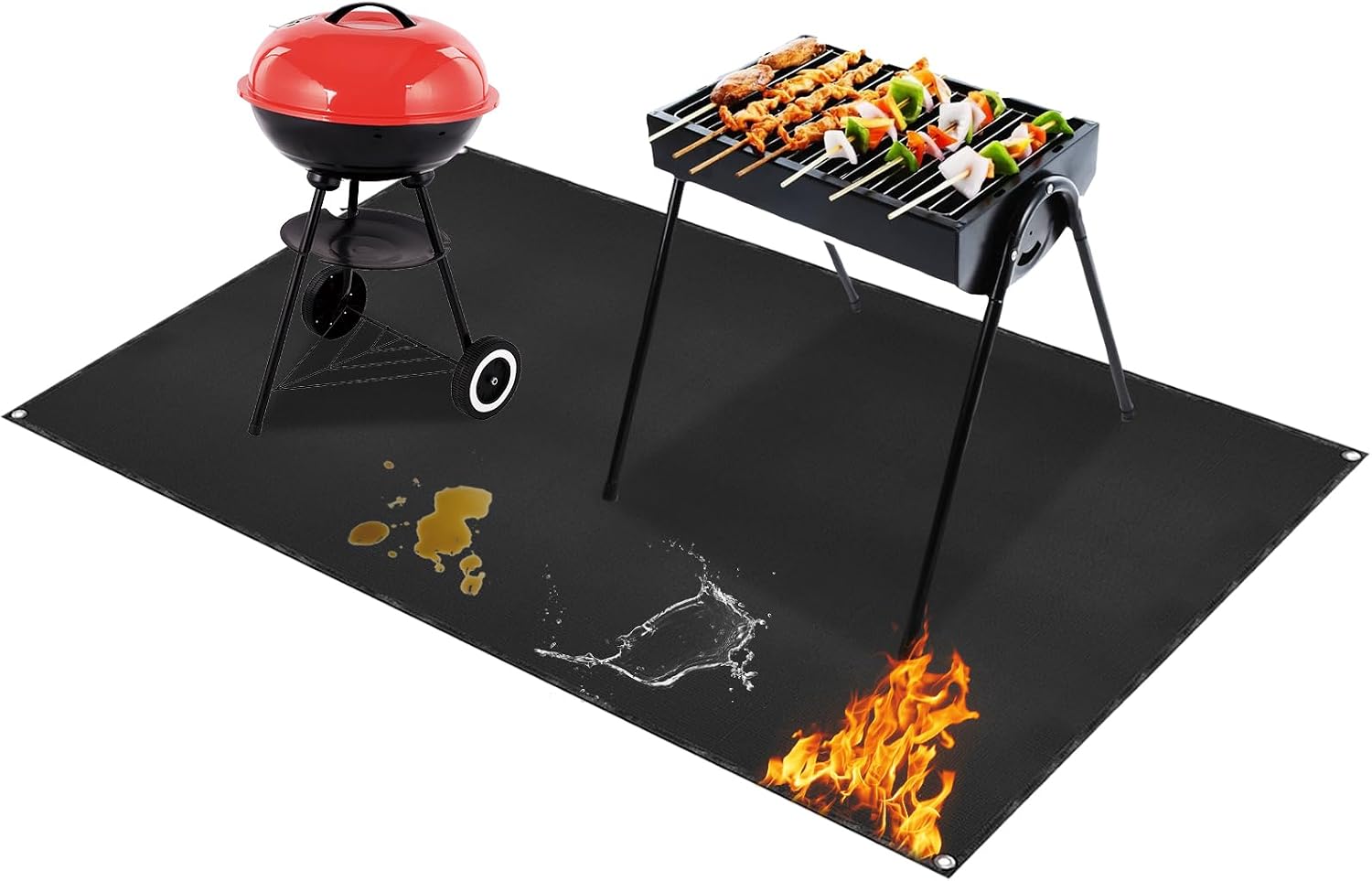 70x48in Double Sided BBQ Grill Mat