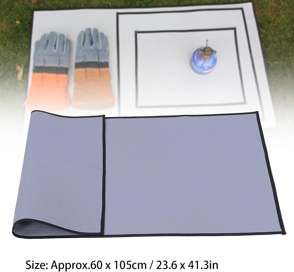 Gray Silicone Fiberglass Grill Mat