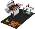 90x48in 0.02in 2000℉ Fireproof Grill Mat for Blackstone
