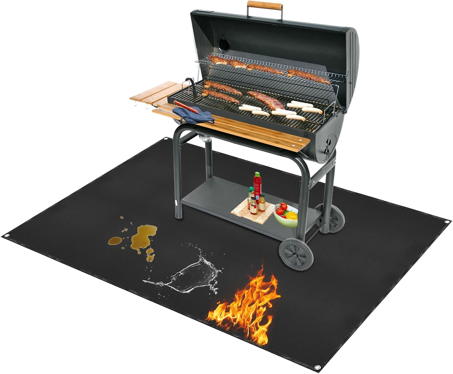 60x48in Double Sided BBQ Grill Mat