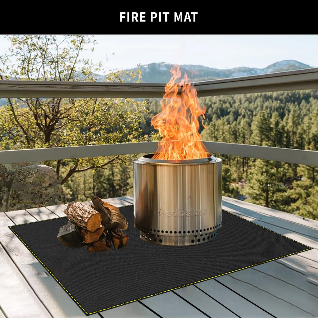 80x48in Silicone Fireproof Under Grill Pad