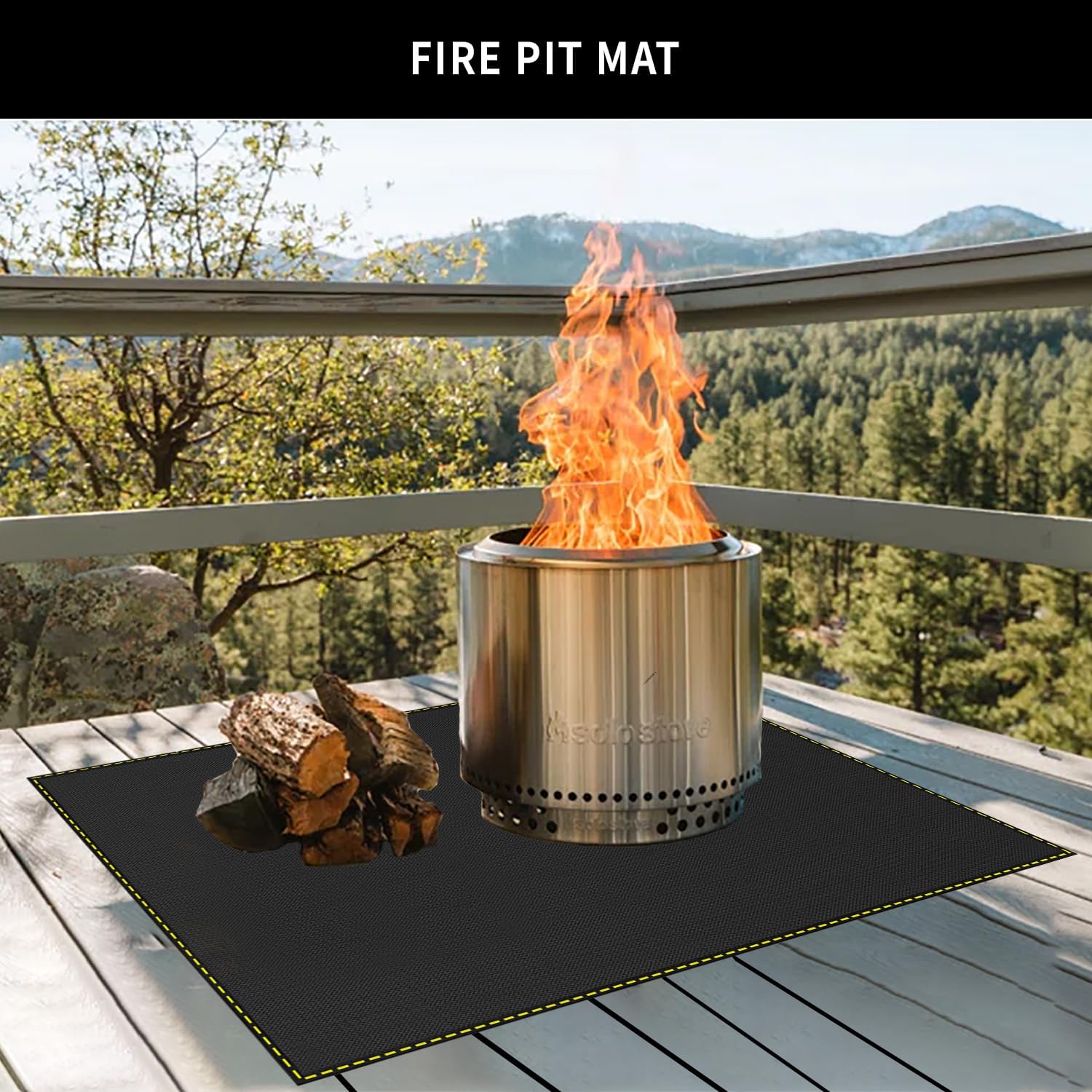 80x48in Silicone Fireproof Under Grill Pad