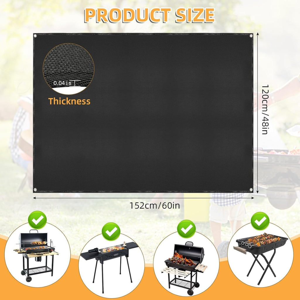 60x48in Double Sided BBQ Grill Mat