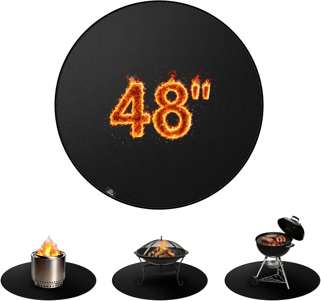 48in Round Double Sided Fire Pit Mat for Solo Stove