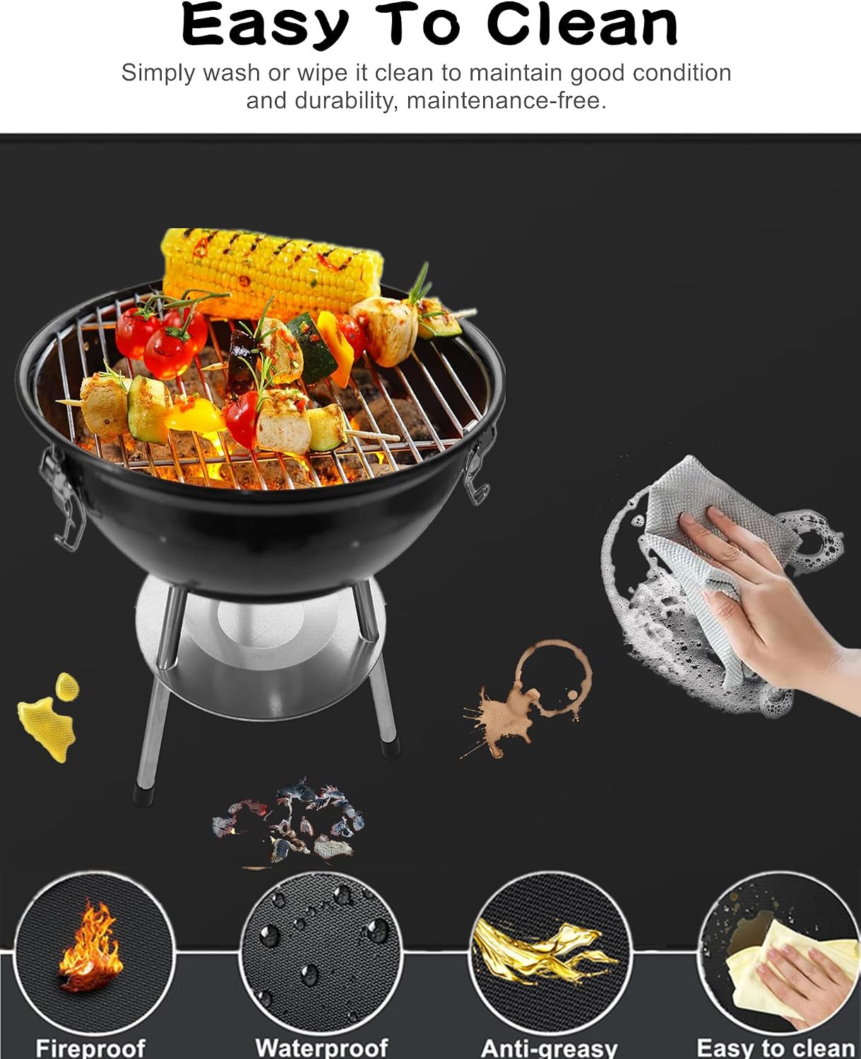 70x48in Double Sided Grill Mat