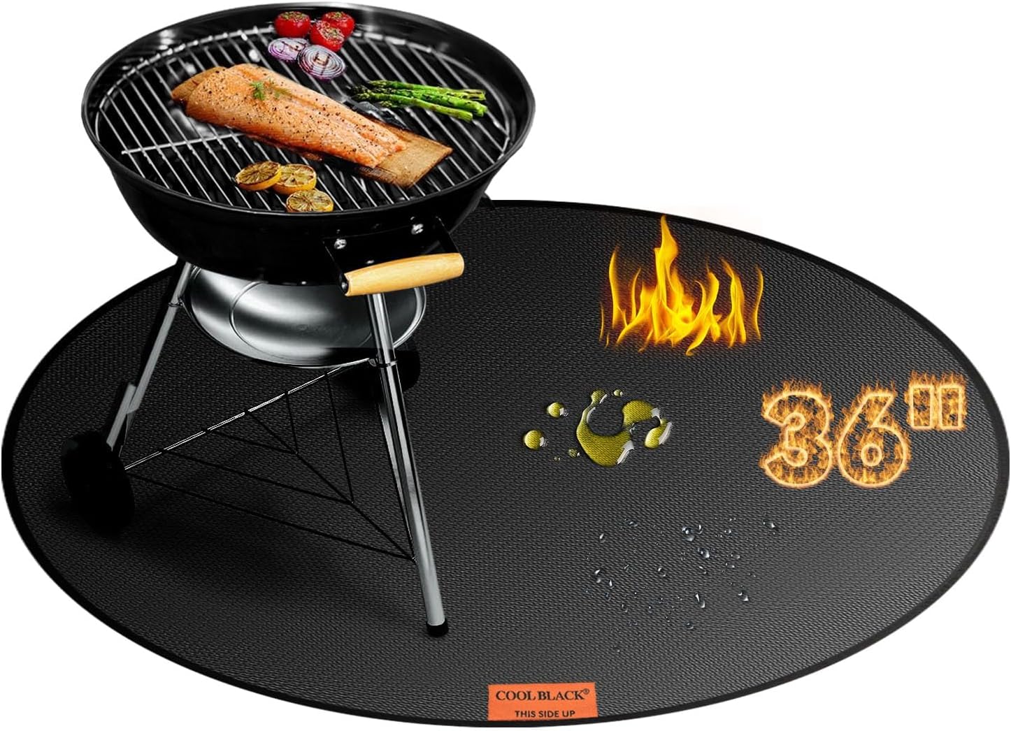 36in Round 5-Layer Double Sided Fire Pit Mat