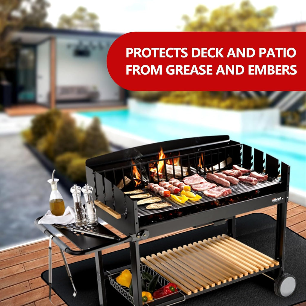 65x48in Reusable Fireproof BBQ Pad for Solo Stove