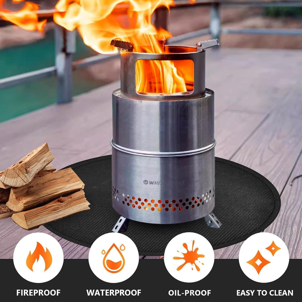 48in Round Fire Pit Mat for Solo Stove