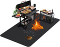 76x52in Large Double Sided Fireproof Under Grill Mat
