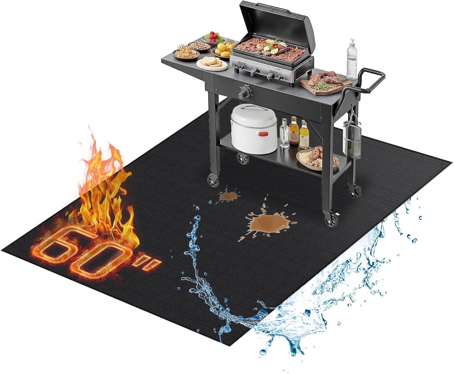 60x48in Double Sided Grill Mat