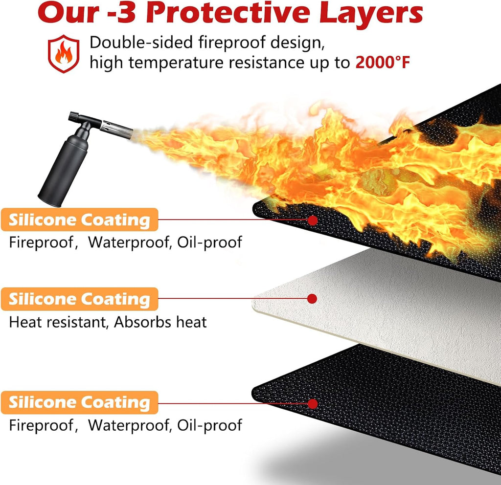 76x48in Outdoor Grill Deck Mat