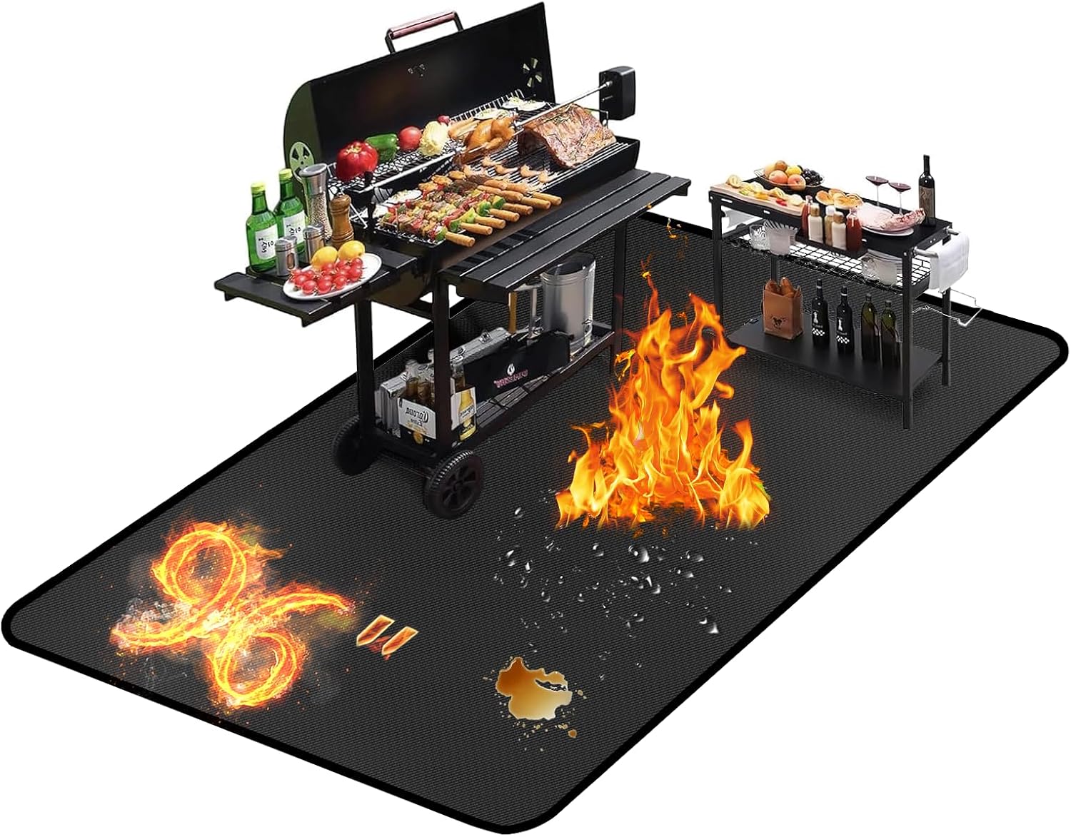 96x72in Double Sided Fireproof Grill Mat