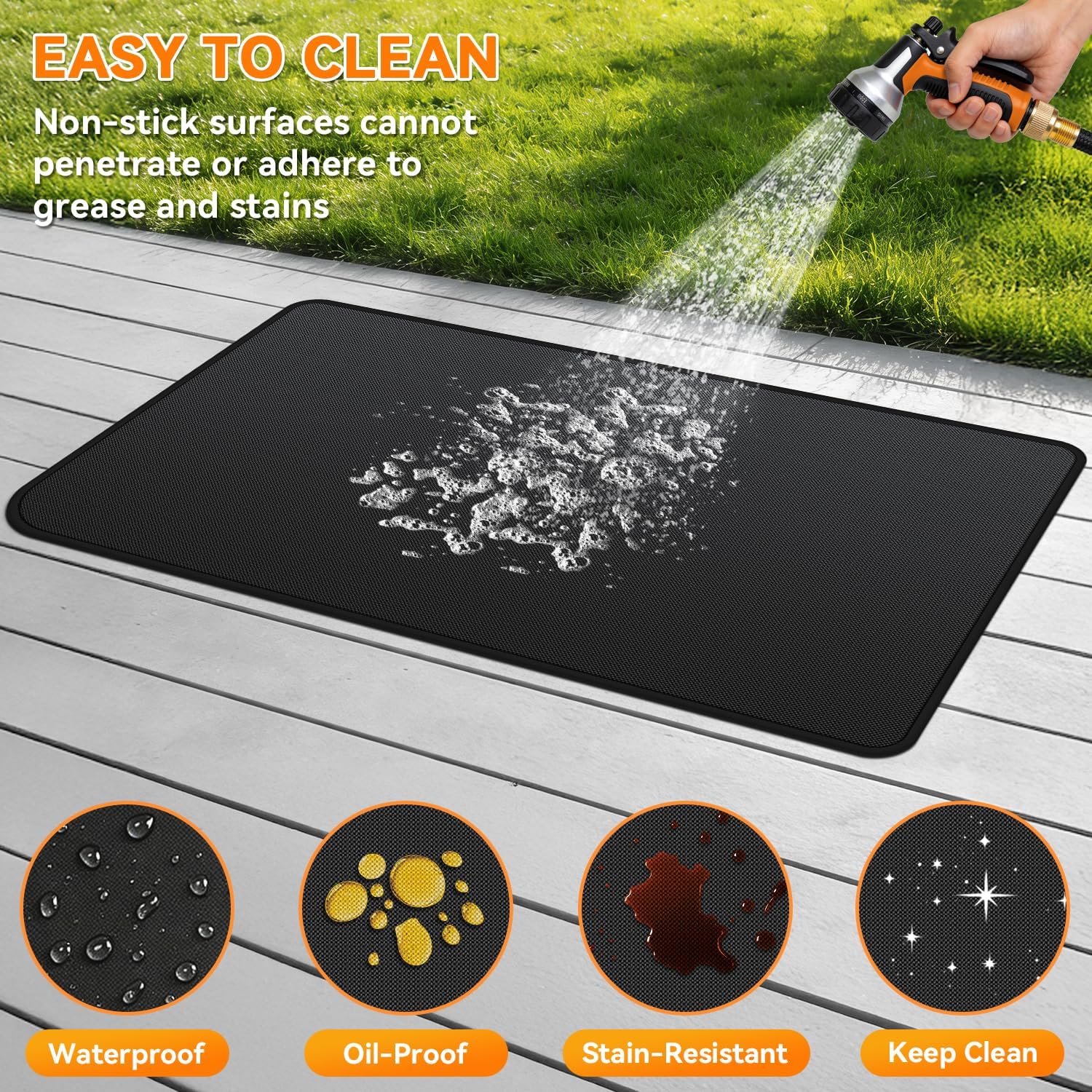65x39in Double Sided Grill Mat for Blackstone