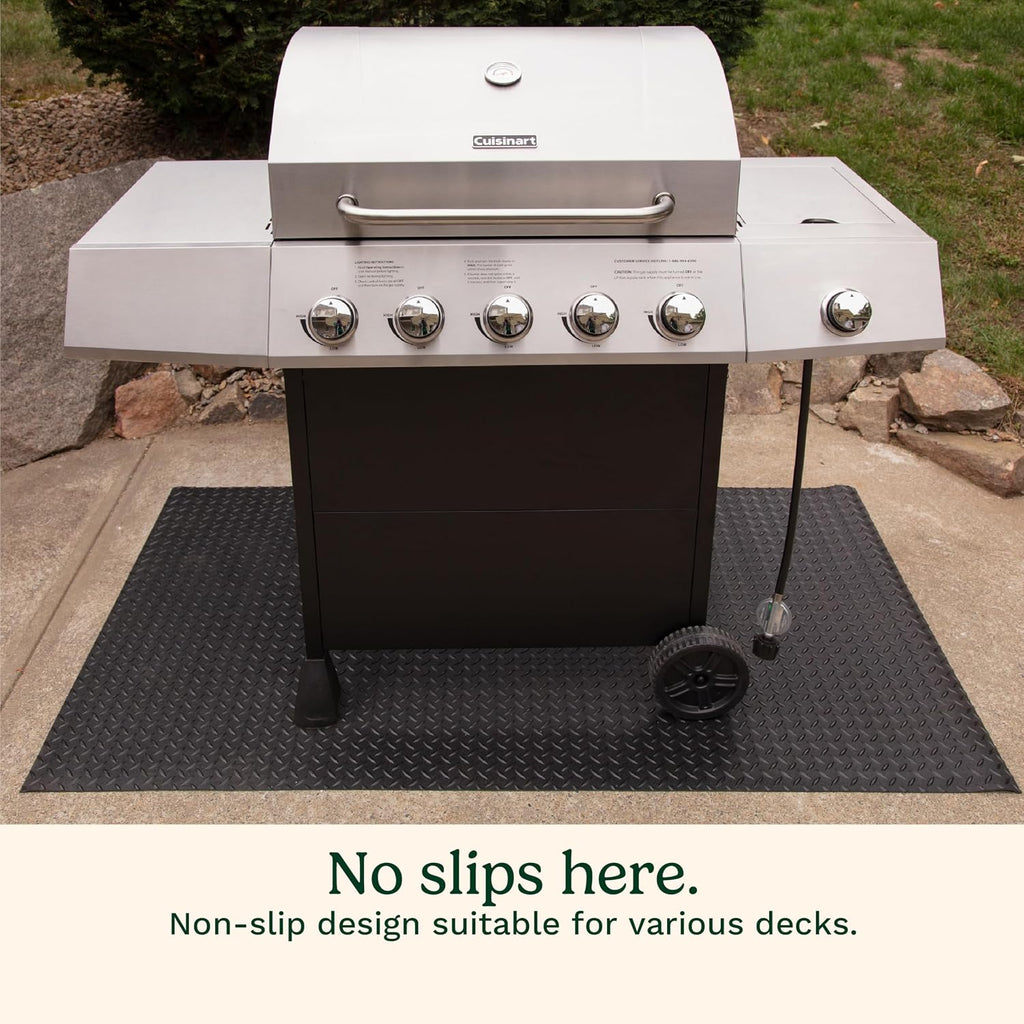 65x36in Non-Slip Rubber Grill Mat