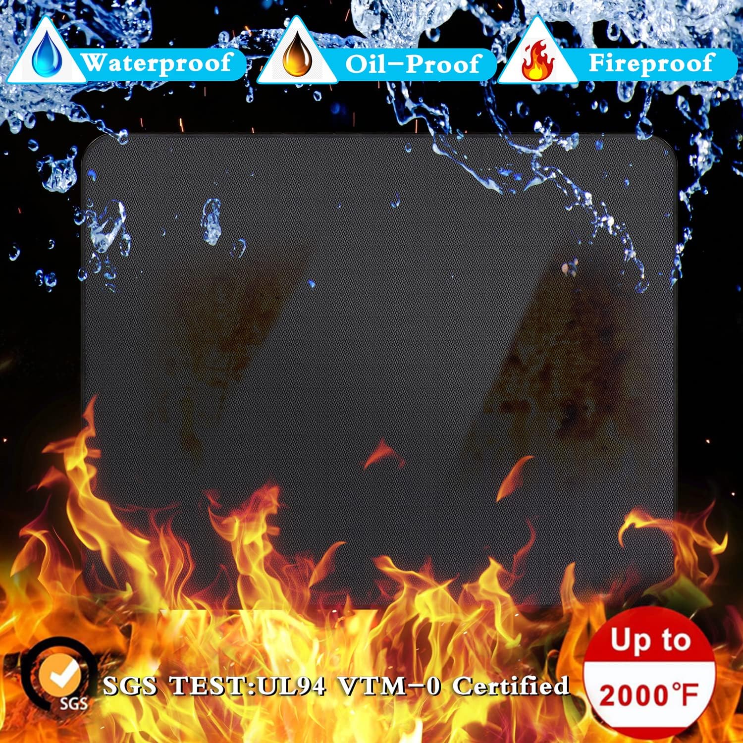 65x48in Fireproof BBQ Grill Mat