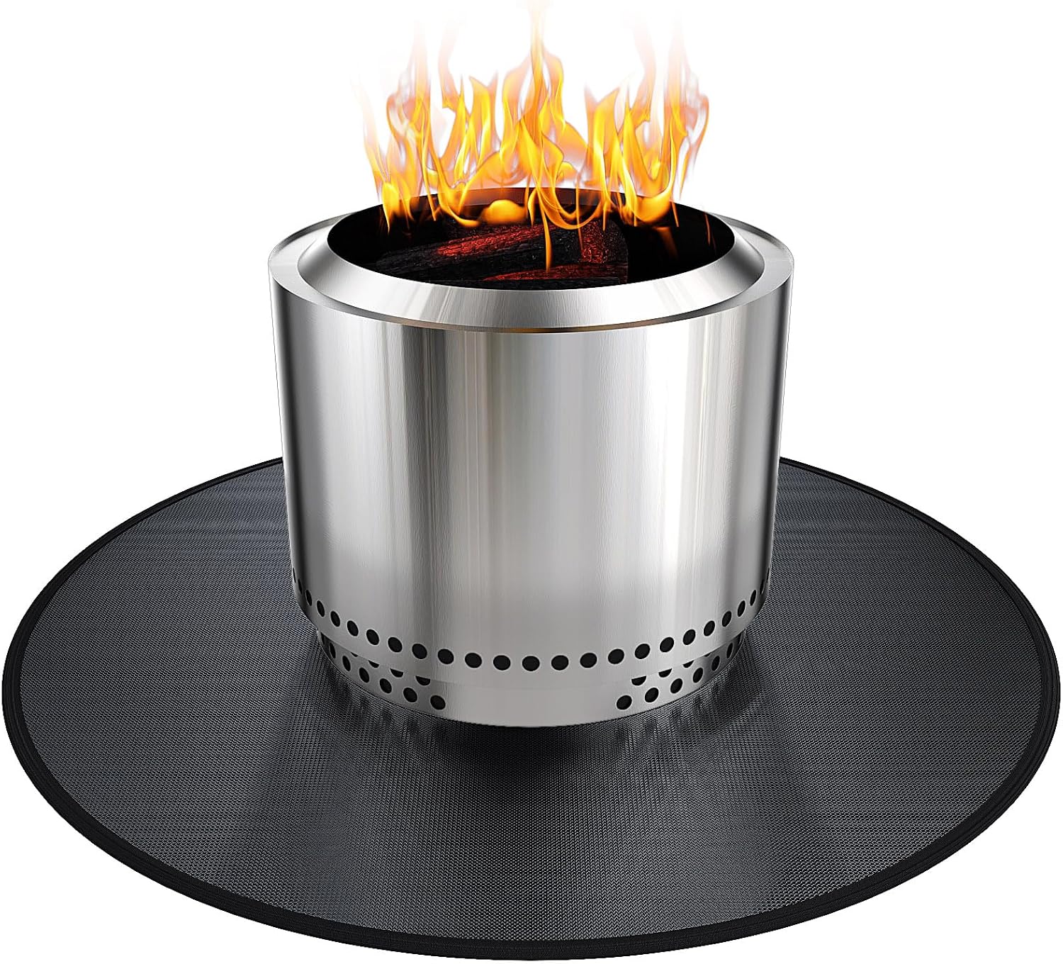 38in Round 5-Layer Fire Pit Mat for Solo Stove Bonfire