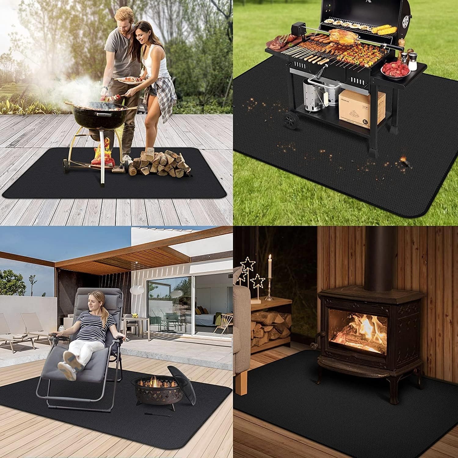 65x48in Fireproof BBQ Grill Mat
