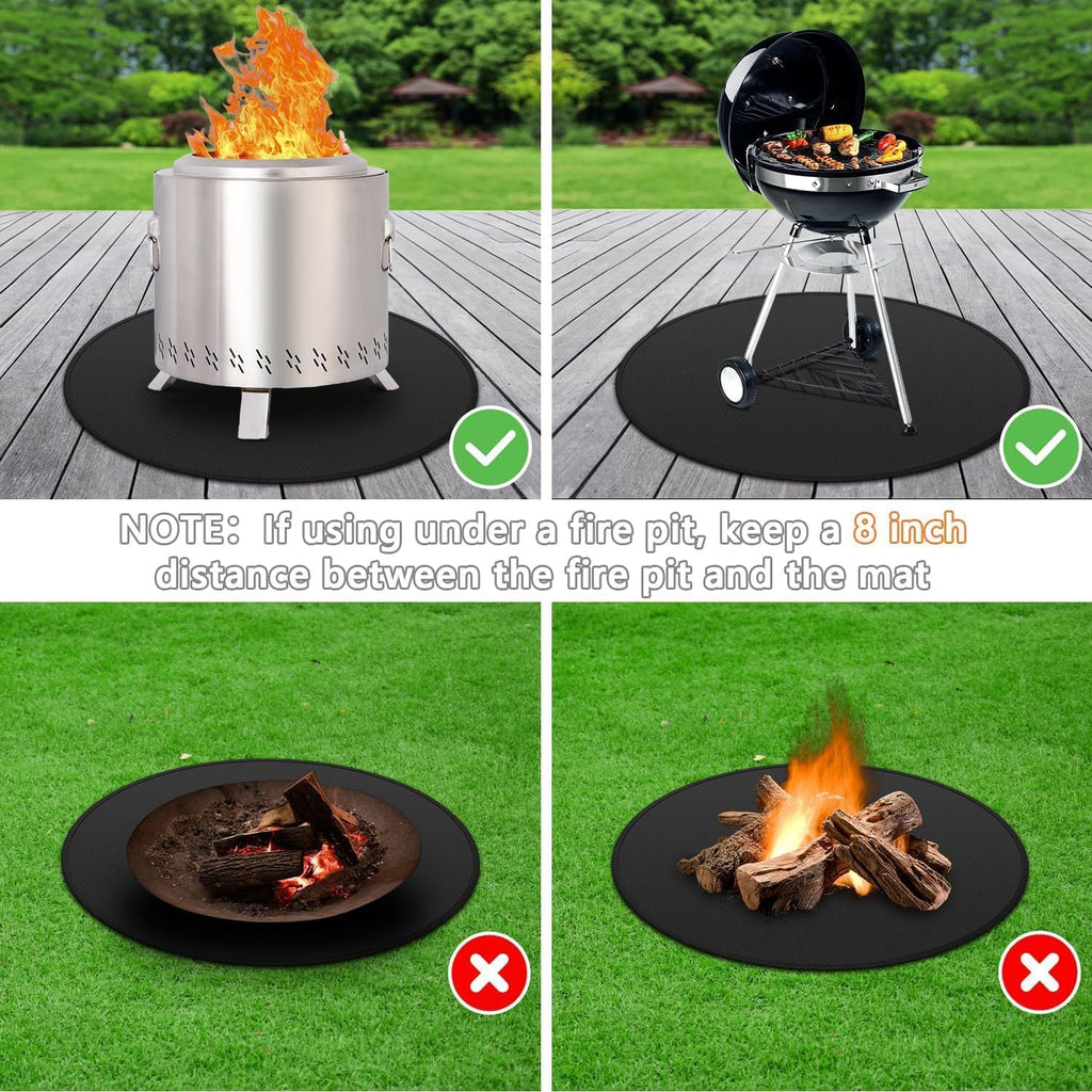 48in Round 4-Layer Fire Pit Mat for Solo Stove