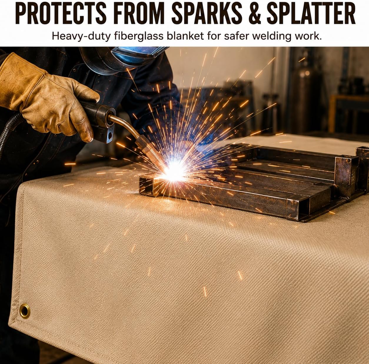 Fiberglass Welding Blanket 4x6ft 2 Pack