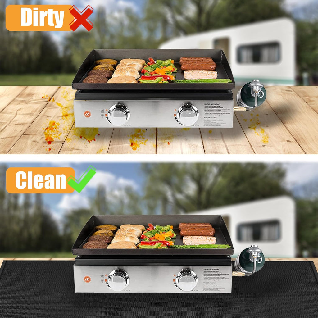 36x30in Black Countertop Grill Mat