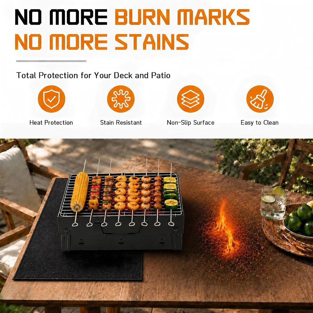 90x48in Double Sided Fireproof Grill Mat