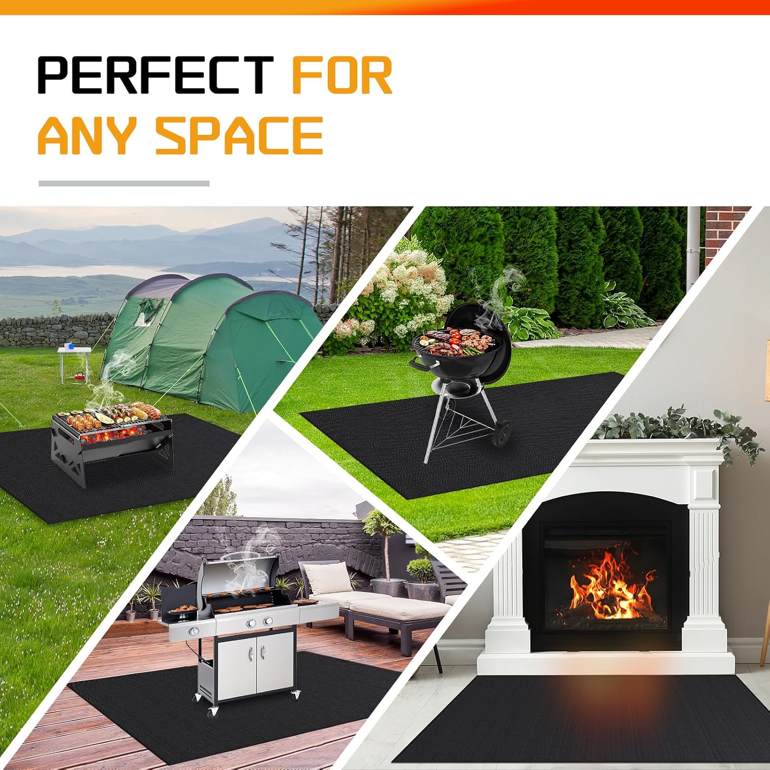60x48in Double Sided Grill Mat