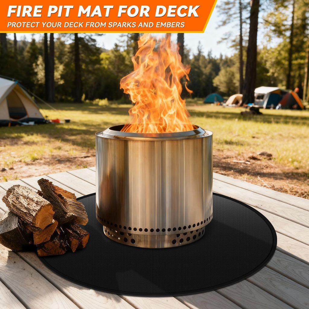 48in Round Fire Pit Mat for Solo Stove Yukon