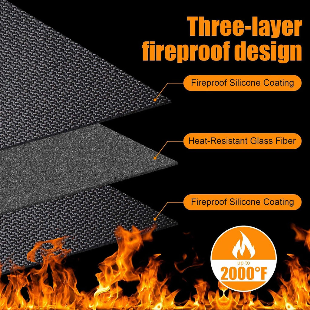 70x48in Fireproof BBQ Deck Mat