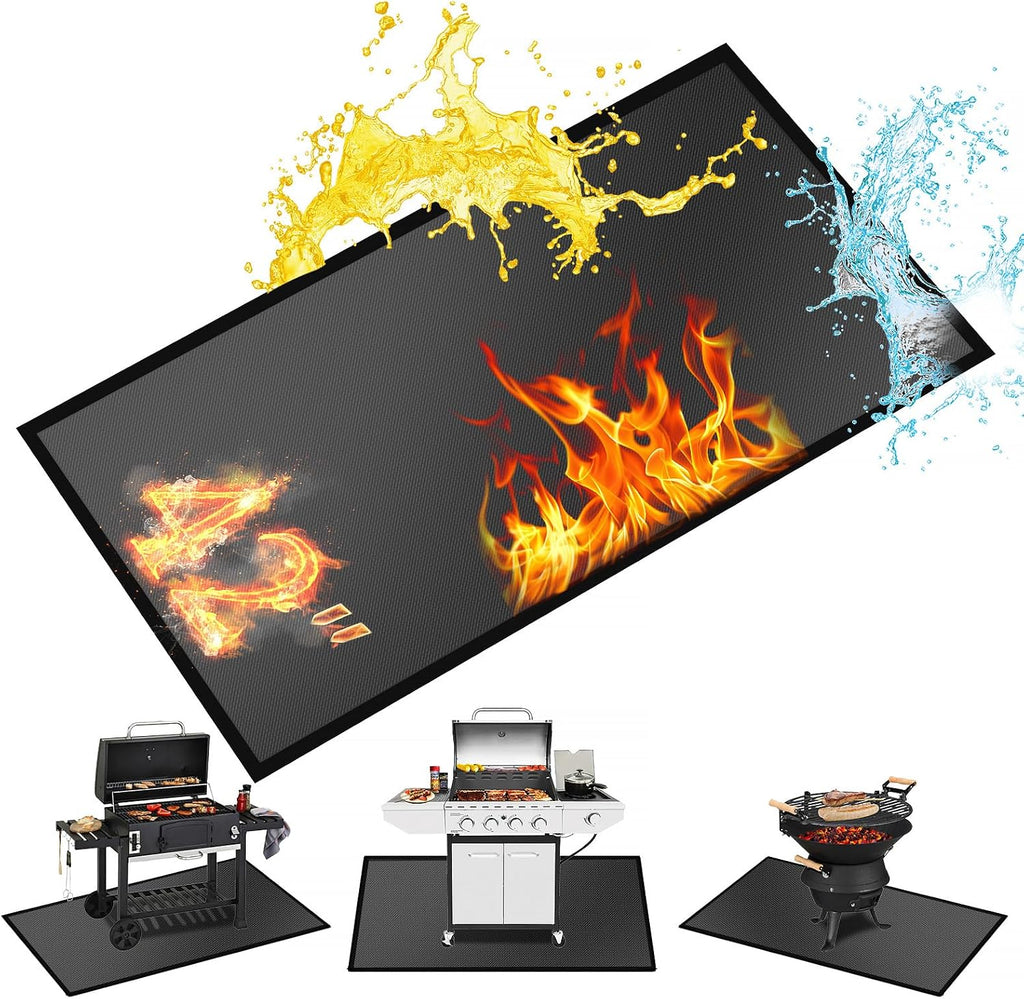 42x30in Fireproof Hearth Grill Mat