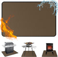 36x48in Anti-Slip Brown Fireproof Under Grill Pad