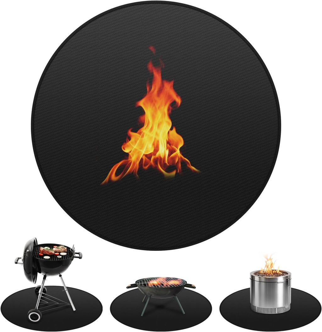 48in Round 2mm Thick Fireproof BBQ Pad