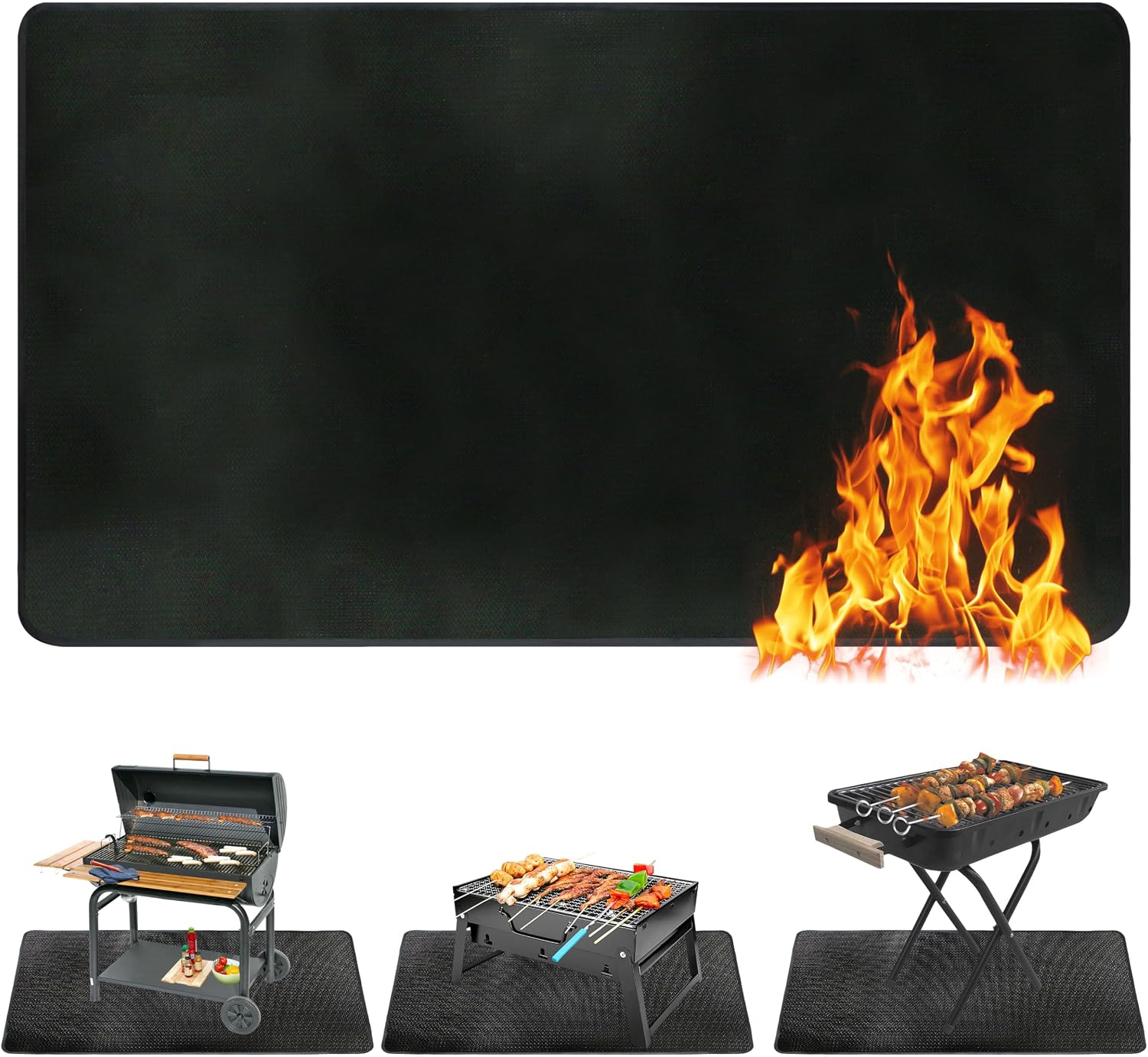 90x52in Fireproof Grill Mat