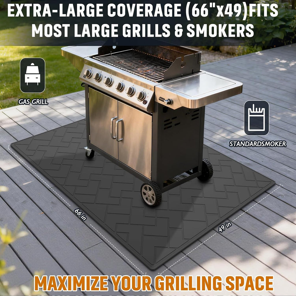 66x49in Heavy Duty Grill Deck Mat