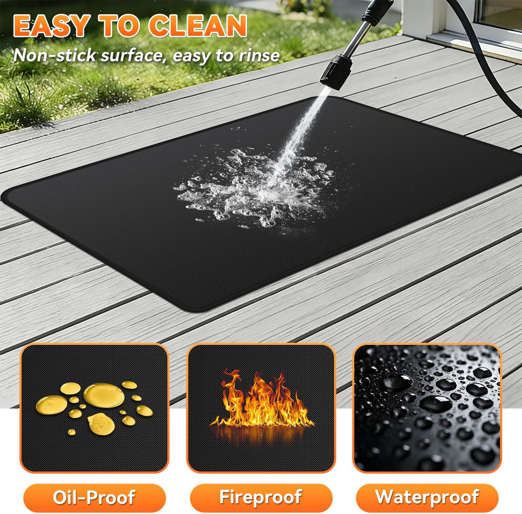 72x39in Double Sided Fireproof Under Grill Mat