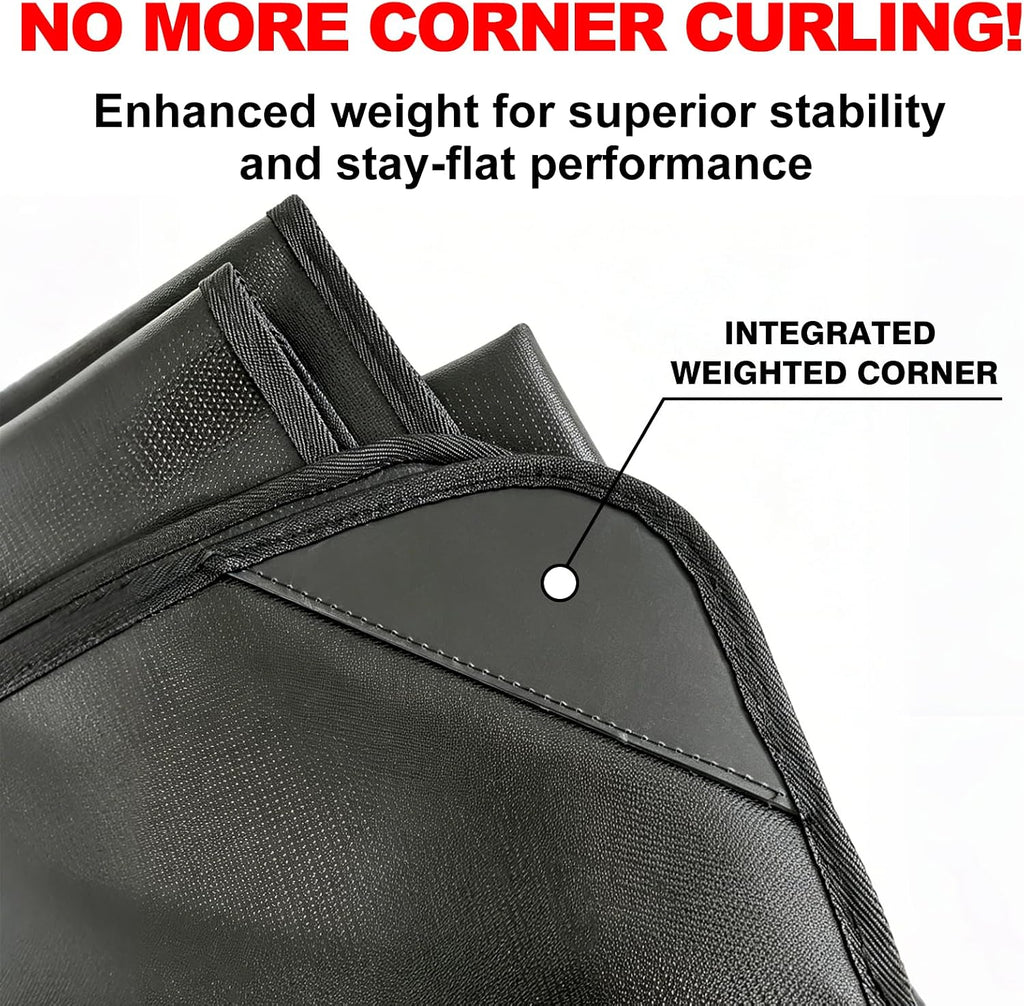 90x50in Weighted Corners Fireproof Under Grill Mat