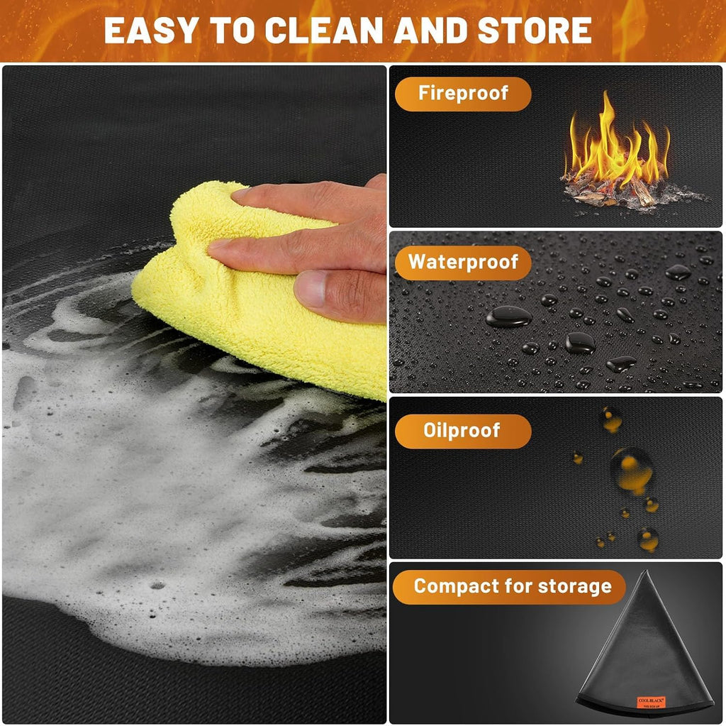 36in Round 5-Layer Double Sided Fire Pit Mat