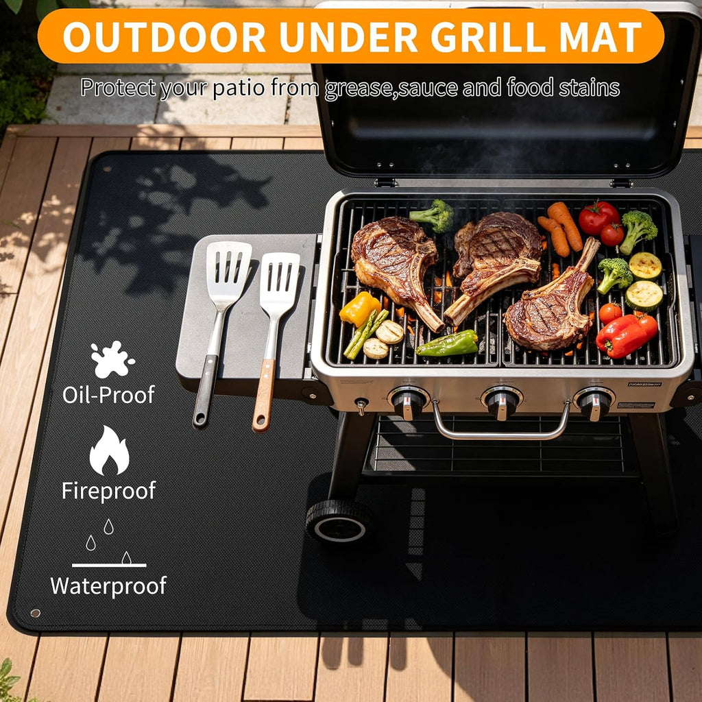 80x48in Double Sided Fireproof Grill Mat