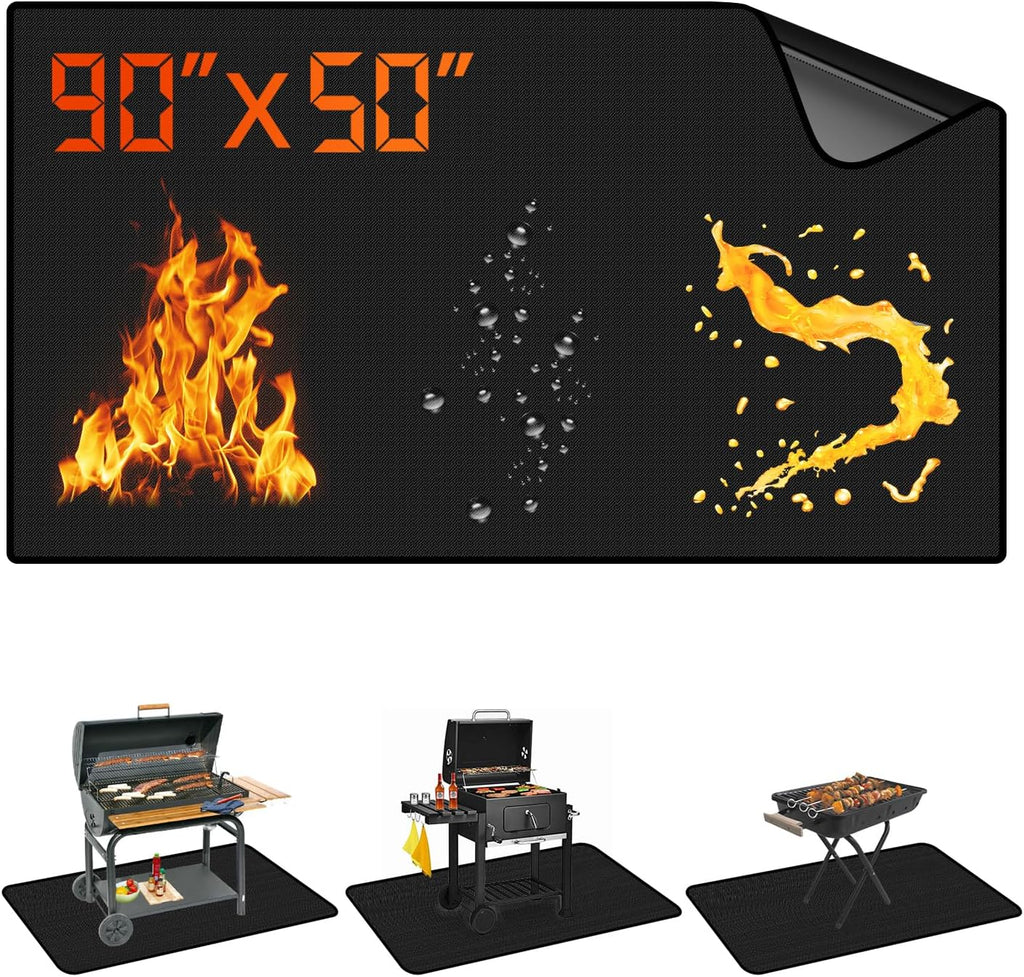 90x50in Double Sided Fireproof Grill Mat