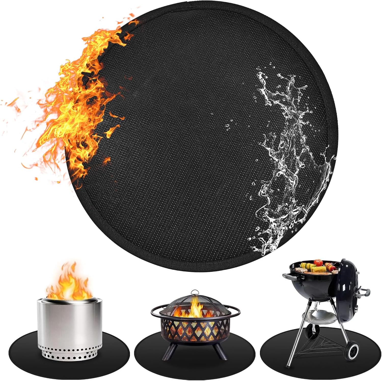 48in Round Fire Pit Mat for Solo Stove