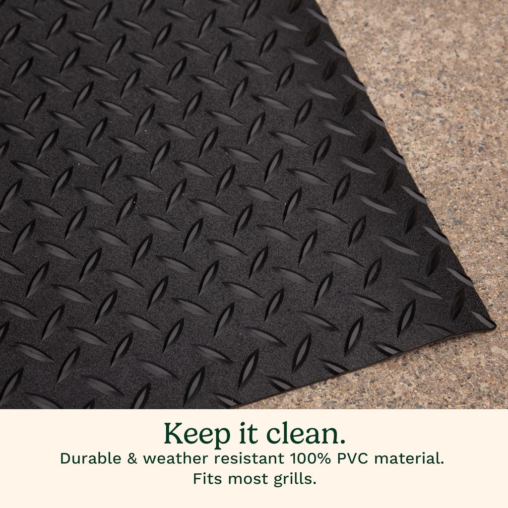 65x36in Non-Slip Rubber Grill Mat