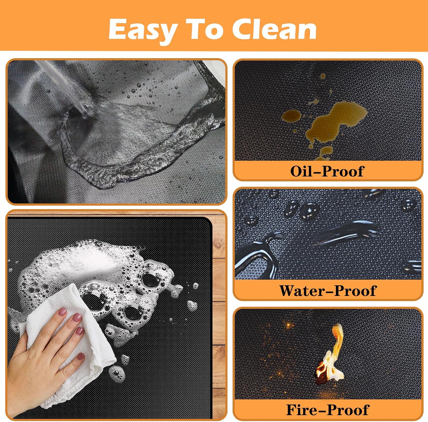 76x48in Outdoor Grill Deck Mat