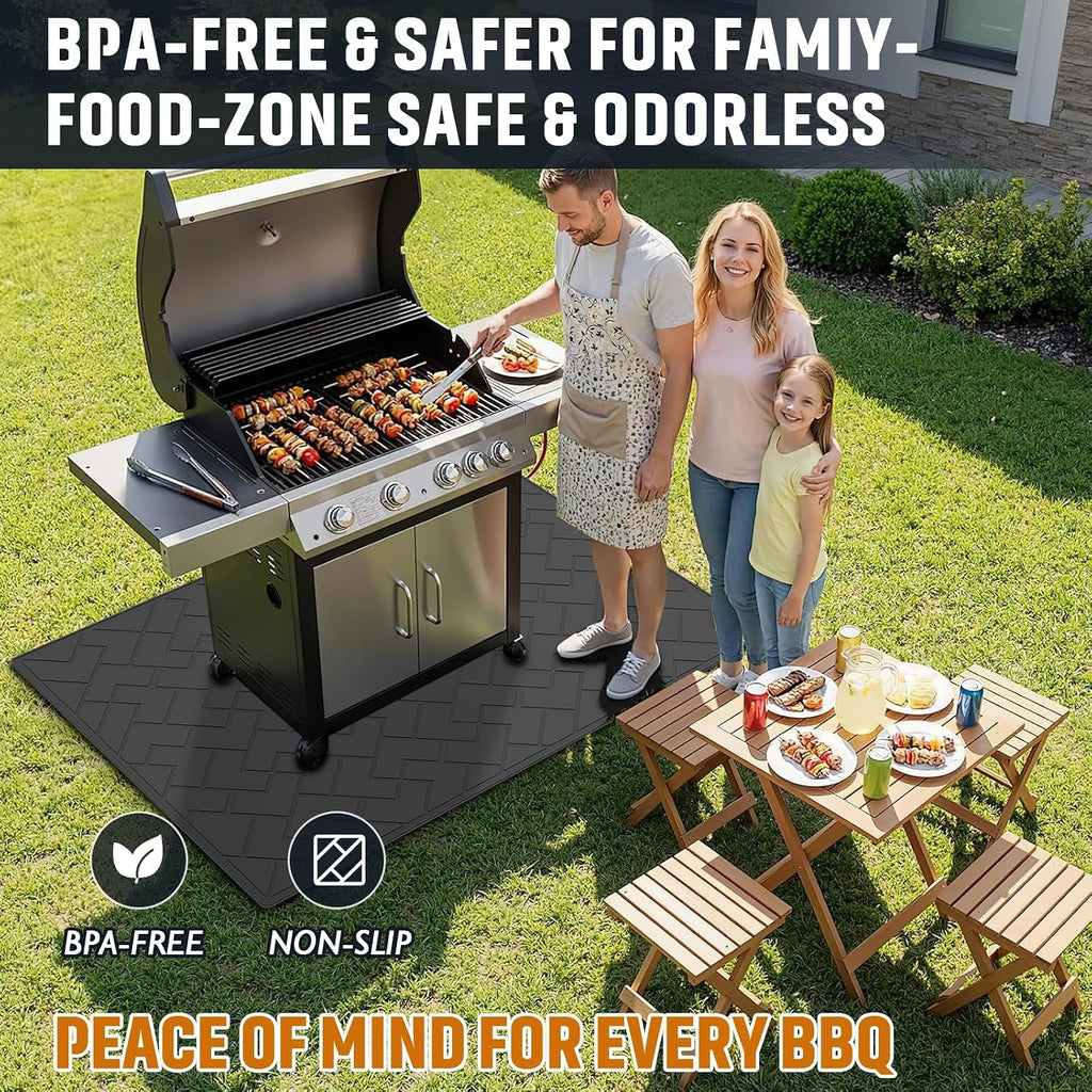 66x49in Heavy Duty Grill Deck Mat