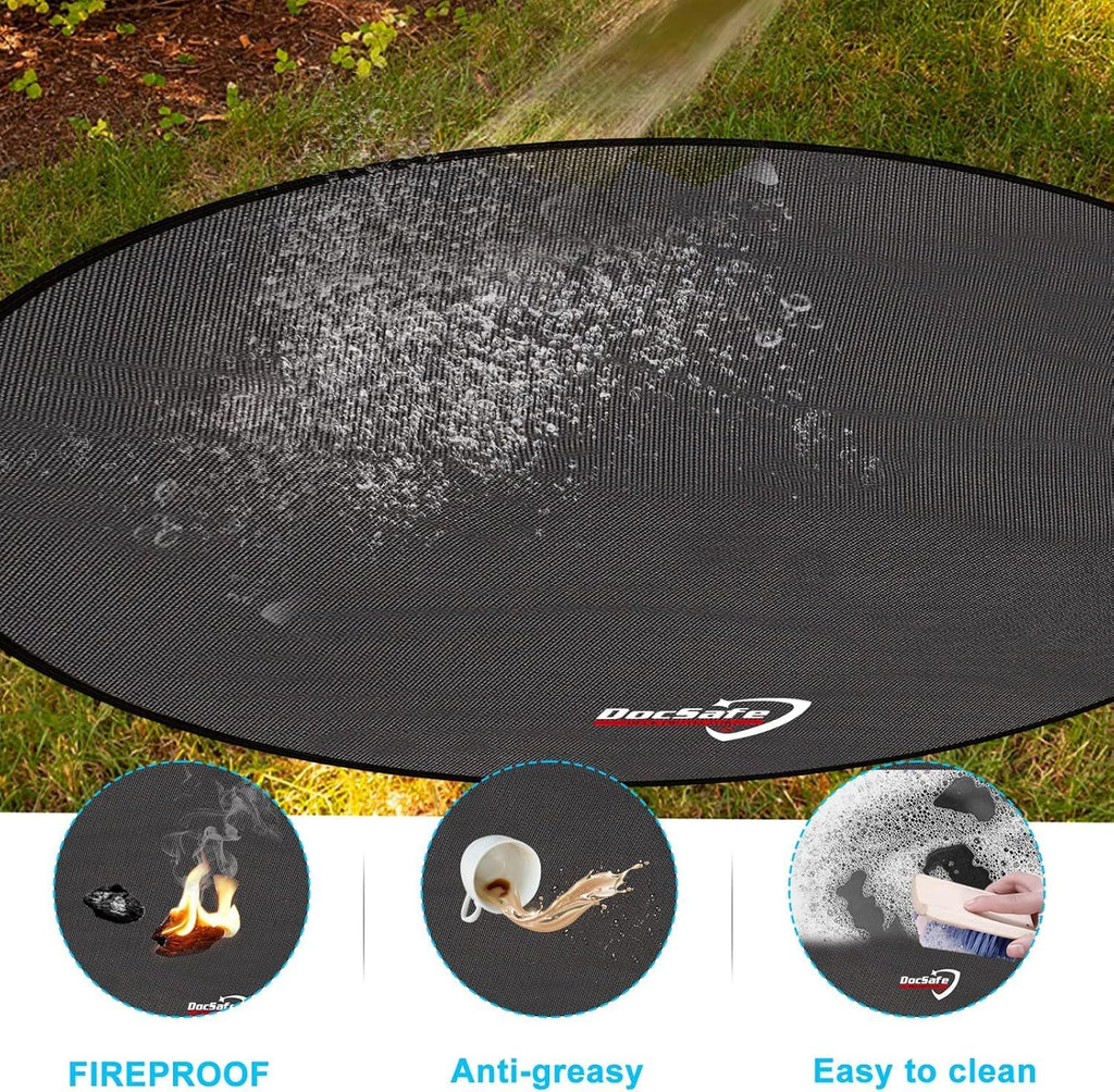 60in Round 4-Layer Heat Insulated Fireproof Grill Mat