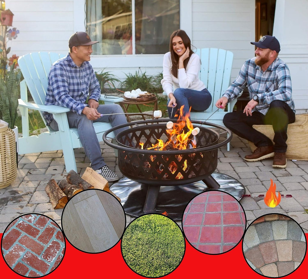 36in Triple Layer Heat Resistant Fire Pit Mat