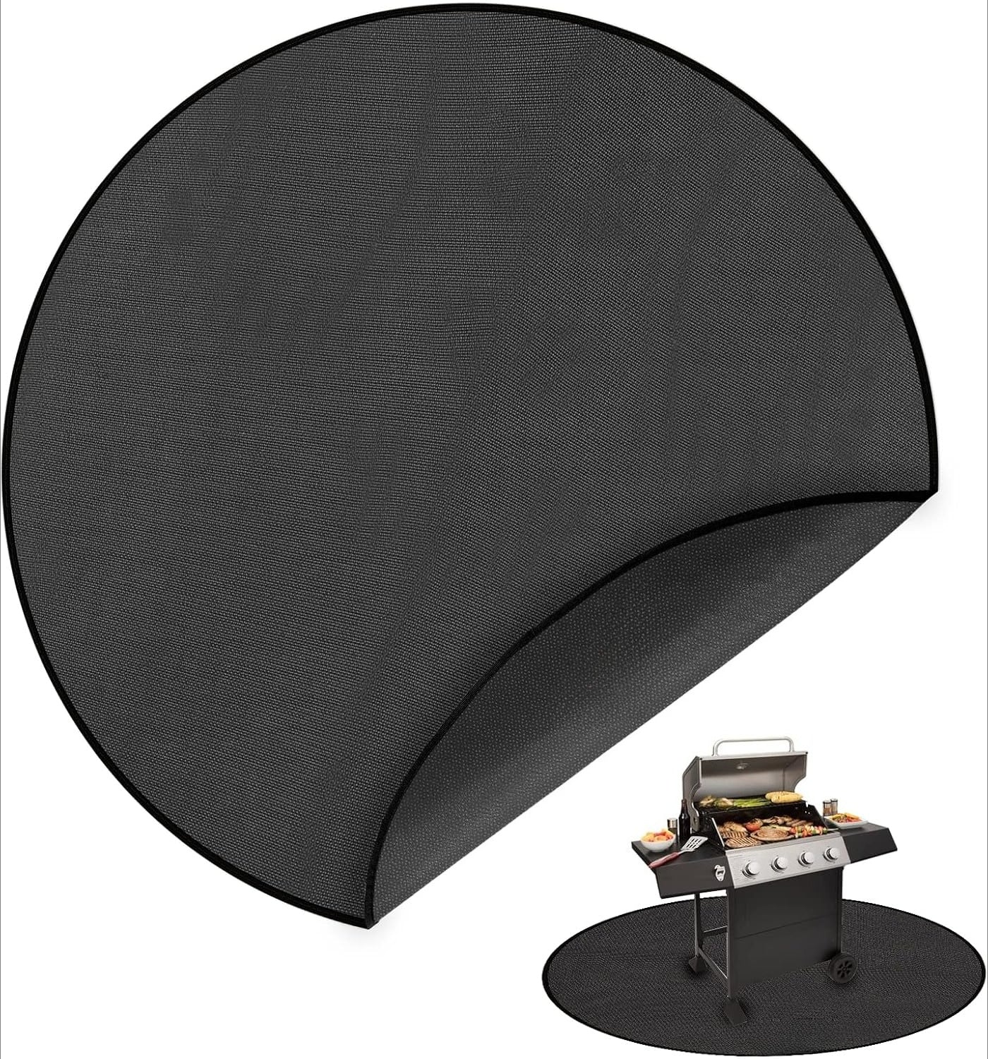 60in Round 4-Layer Heat Insulated Fireproof Grill Mat